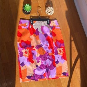 NewYork&Company multi-colored knee length skirt